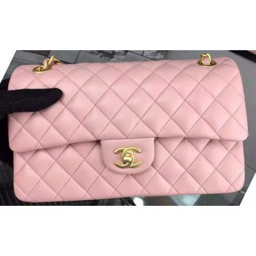 Chanel 2.55 Series Flap Bag Rosa Schafsleder A06375 Gold