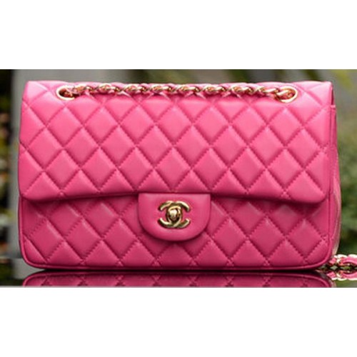 Chanel 2.55 Series Flap Bag Rose Schafsleder A37586 Gold