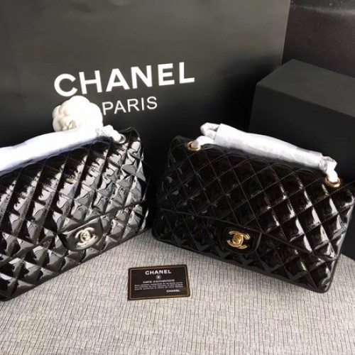 Chanel 2.55 Series Flap Bags Original Leder A1112 Schwarz