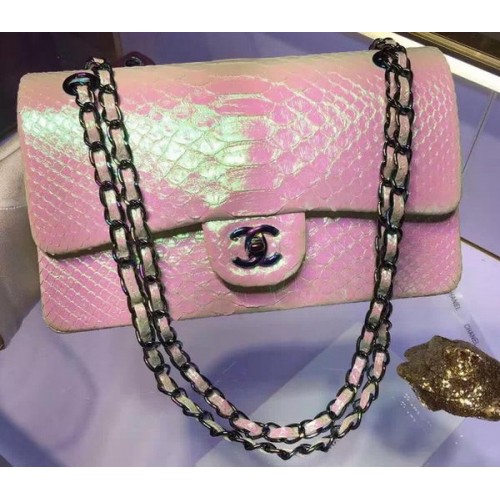 Chanel 2.55 Series Flap Bags Original Schlangenleder A1112 Pink