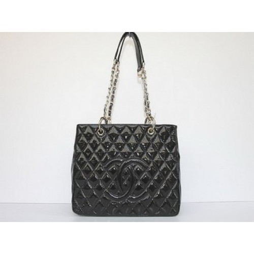 Chanel Quilted CC Tragetasche 35626 Schwarz