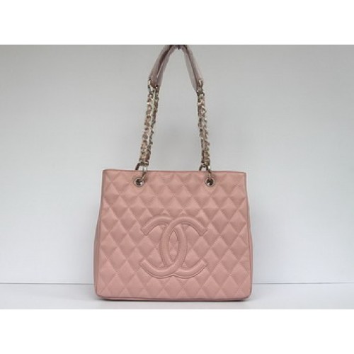 Chanel Quilted CC Einkaufstasche 35626 Rosa