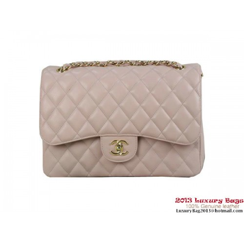 Chanel A01113 Classic Flap Bag Original Cannage Patterns Leder Rosa