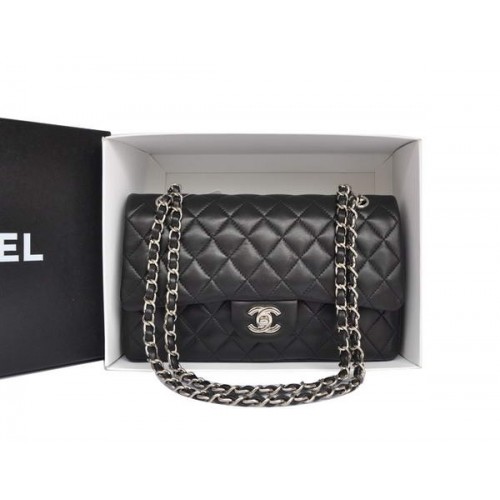 Chanel A1112 2.55 Series Flap Bag Original Leder Schwarz