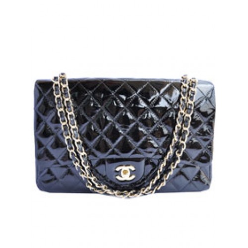 Günstige Chanel Jumbo 2.55 Series Flap Bag A47600 Schwarz Golden