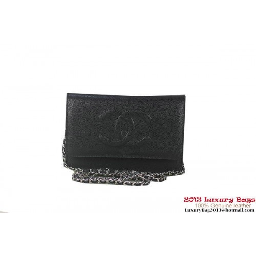 Chanel A48654 Schwarz Original Cannage Patterns Leder Mini Flap Bag