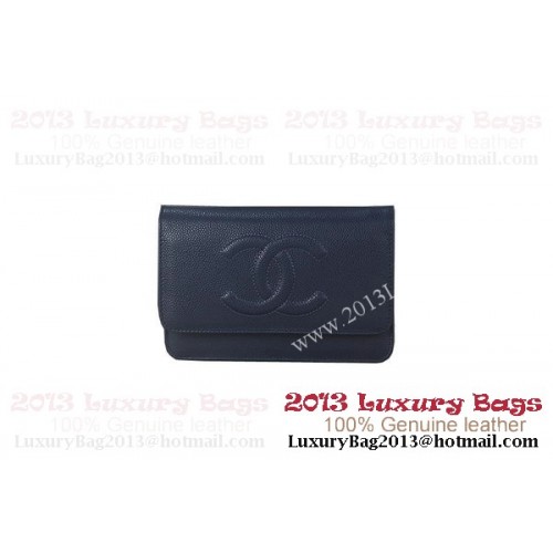 Chanel A48654 Königsblau Original Cannage Patterns Leder Mini Flap Bag