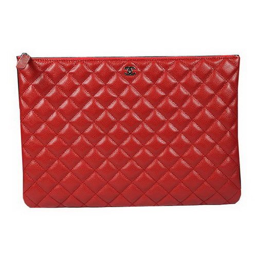 Chanel A69254 A69253 Handtasche Original Cannage Muster Leder Rot