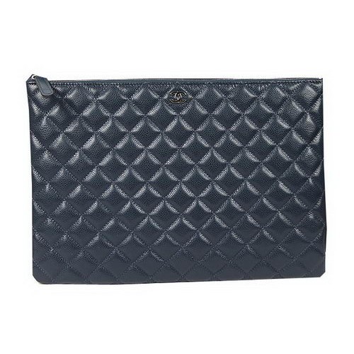 Chanel A69254 A69253 Handtasche Original Cannage Muster Leder Royal