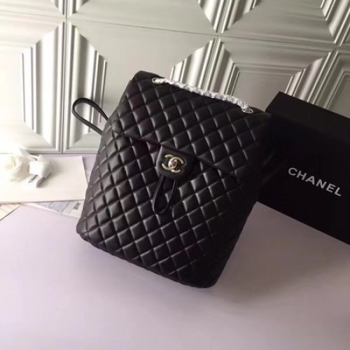 Chanel Rucksack Original Schafsleder 91122 Schwarz