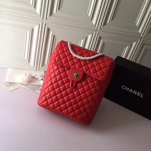 Chanel Rucksack Original Schafsleder 91122 Rot