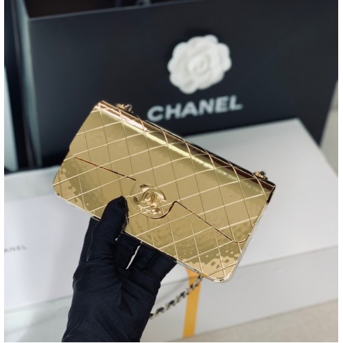 Chanel Box Umhängetasche C5691 Gold