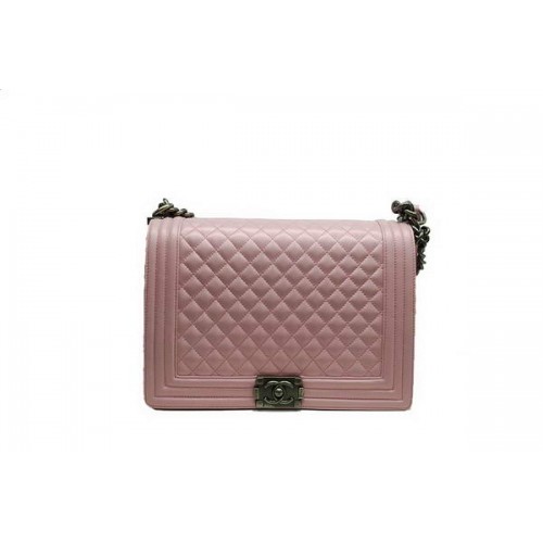 Chanel Boy Flap Umhängetasche A30171 Rosa Schafsleder