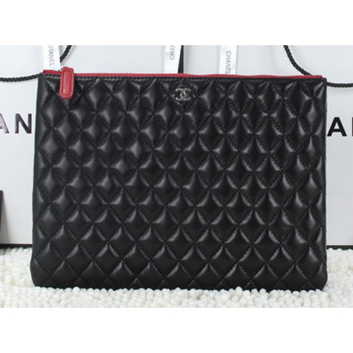 Chanel CA6952 Handtasche Schaffell Leder Schwarz