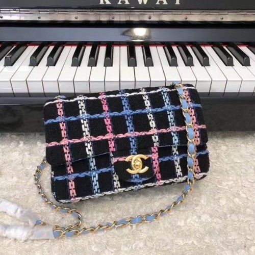 Chanel CLASSIC HANDTASCHE A01116 schwarzgold