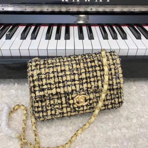 Chanel CLASSIC HANDTASCHE A01116 grüngold