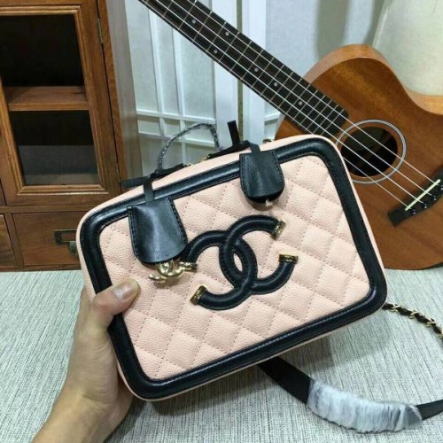 Chanel Kalbsleder Umhängetasche 6070 Pink