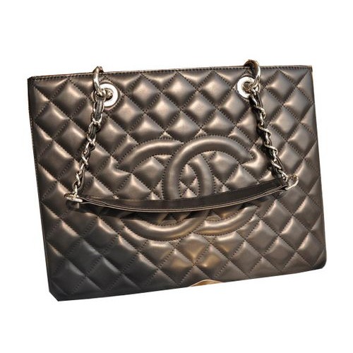 Chanel Classic Coco Bag Schwarz GST Schafsleder A50995 Silber