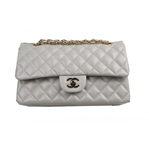Chanel Classic Flap Bag 2.55 Series Original Schaffell CHA1112 OffWhite