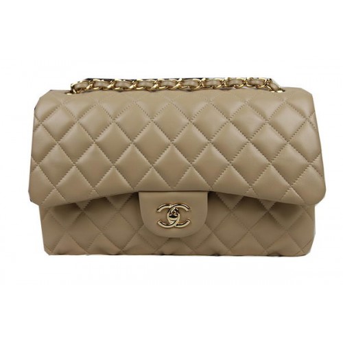 Chanel Classic Flap Bag Aprikose Original Leder CF1113 Gold