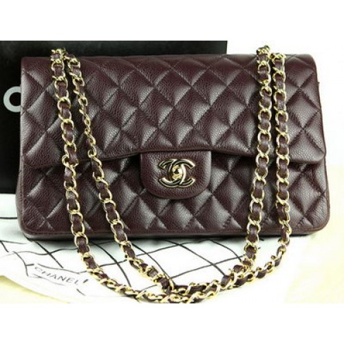 Chanel Classic Flap Bag Original Cannage Muster A36097 Burgund