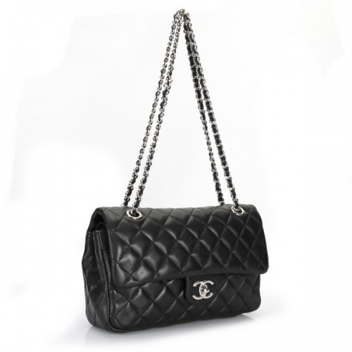 Chanel Classic Flap Bag Original Leder A1112 Schwarz