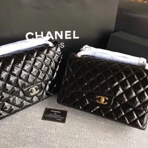 Chanel Classic Flap Bag Original Leder A1113 Schwarz