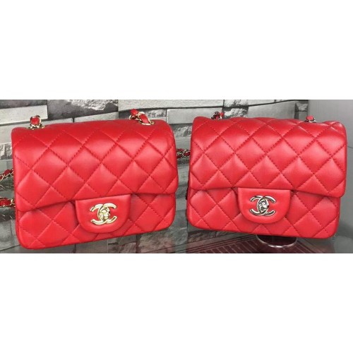 Chanel Classic Flap Bag Original Schafsleder A5171 Rot
