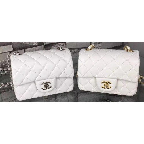 Chanel Classic Flap Bag Original Schafsleder A5171 Weiß