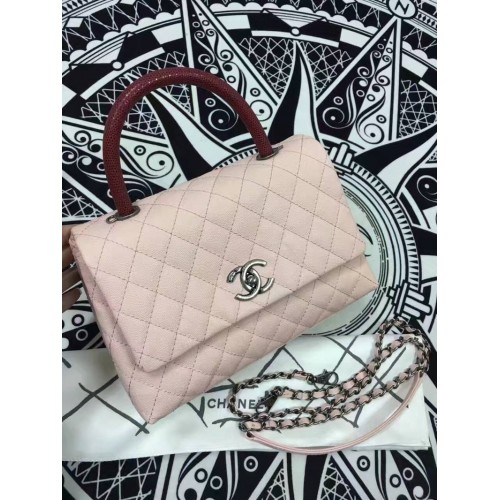 Chanel Classic Top Flap Bag Original Leder A98088 Pink