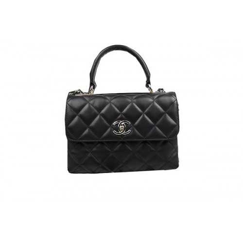 Chanel Classic Top Flap Bag Original Schafsleder CHA92236 Schwarz