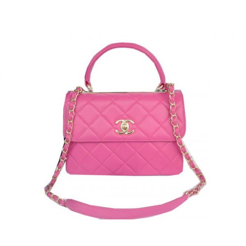 Chanel Classic Top Handle Bag Original Schafsleder CHA92236 Rose