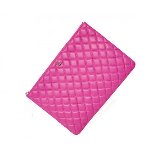 Chanel Clutch Rose Schafsleder A67780 Gold