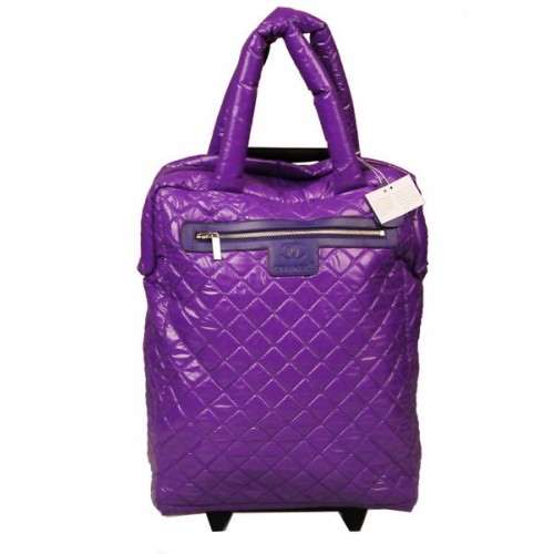 Chanel CoCo Cocoon Gesteppter Nylon-Trolley A47204 Hyazinthine