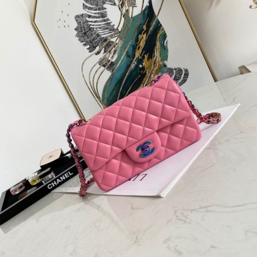 Chanel Flap Lammleder Umhängetasche 1116 rosa