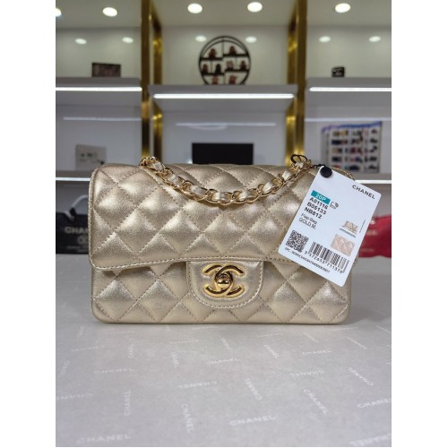 Chanel Flap Lammleder Umhängetasche A01116 gold