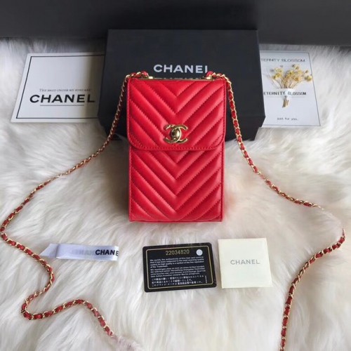 Chanel Flap Original Handytasche 55698 rot