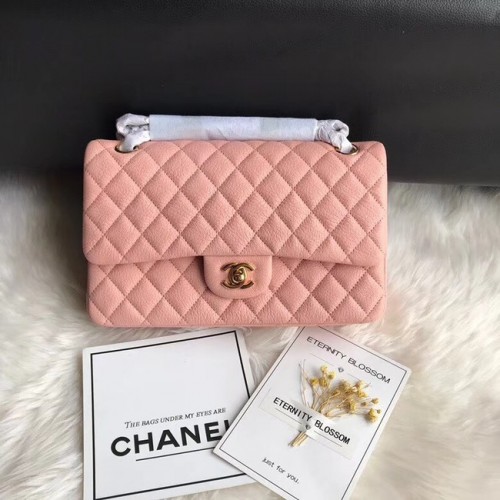 Chanel Flap Shoulder Bag Original Hirschleder A1112 Rotgoldkette