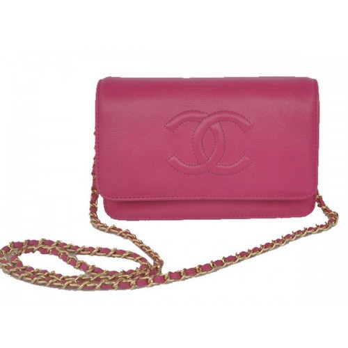 Chanel Flap Umhängetasche Rose Kalbsleder CHA33817 Gold