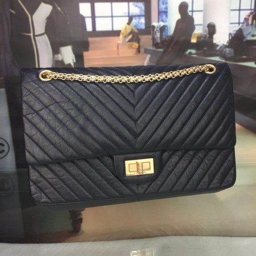 Chanel Flap Umhängetaschen Schwarz Original Kalbsleder CF227 Silber
