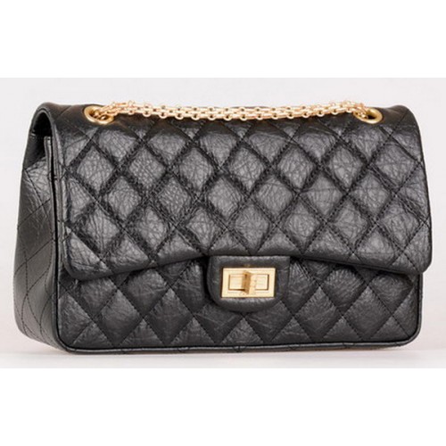 Chanel Jumbo Classic Flap Bag Schwarzes Kalbsleder A28668 Gold