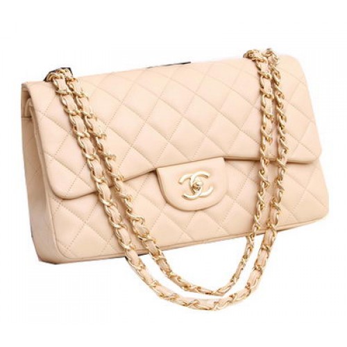 Chanel Jumbo Double Flaps Taschen Original Lammleder A36097 Apricot