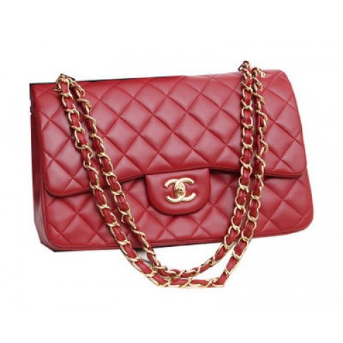 Chanel Jumbo Double Flaps Taschen Original Lammleder A36097 Burgund