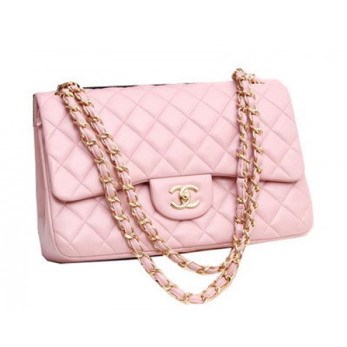 Chanel Jumbo Double Flaps Taschen Original Lammleder A36097 Pink