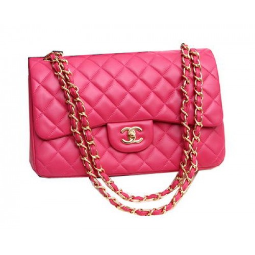 Chanel Jumbo Double Flaps Taschen Original Lammleder A36097 Rose