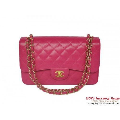 Chanel Jumbo Quilted Classic Cannage Patterns Flap Bag A58600 Roségold