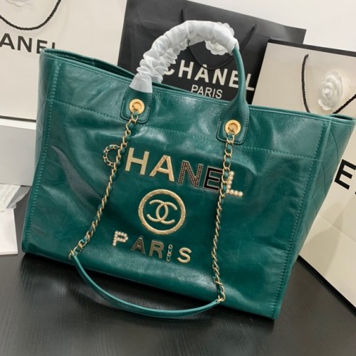 Chanel GROSSE EINKAUFSTASCHE A66941 grün