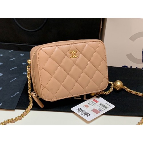 Chanel Lammfell Kameratasche AS2463 apricot