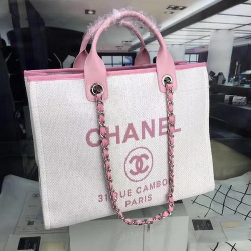 Chanel Large Canvas Tote Einkaufstasche CHA1679 Rosa