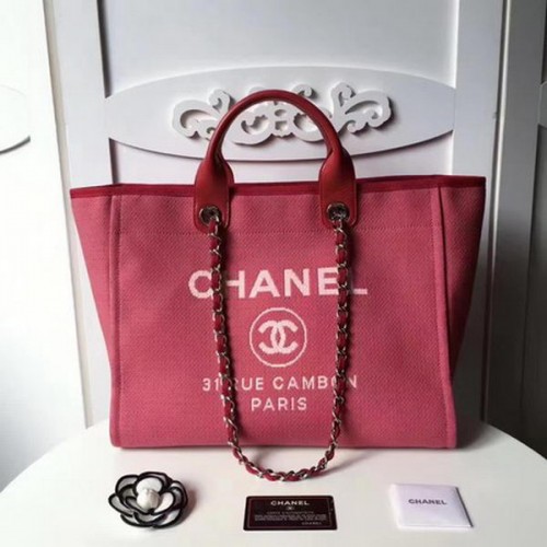 Chanel Large Canvas Tote Einkaufstasche CHA1679 Rot